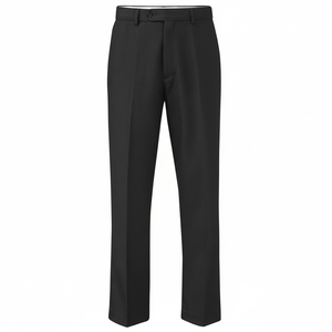 100% pantalons en laine à coupe droite Relax personnalisés pour hommes - Product Image 1