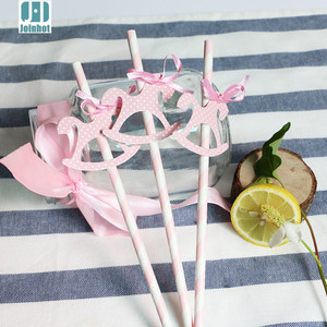 Carousel Crown Insert Straw Plug Birthday Cake <b>Decoration</b> Paper <b>Balloon</b> Shape Dessert Table Baking Supply - Product Image 2