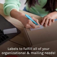 Étiquettes d'expédition autocollantes imperméables compatibles A4 pour imprimantes jet d'encre/laser, personnalisables, 8,5 x 11 pouces