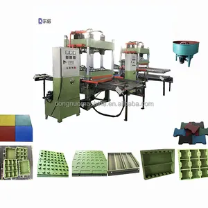 Automatic Rubber Floor Tile Production Line Rubber Floor Mat Vulcanizing Machine recycled tyre rubber mat machine