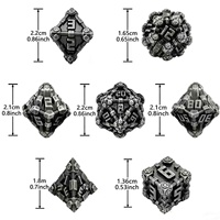Set Dadu DND Cyberpunk Polihedral Mekanik dengan Keahlian Presisi