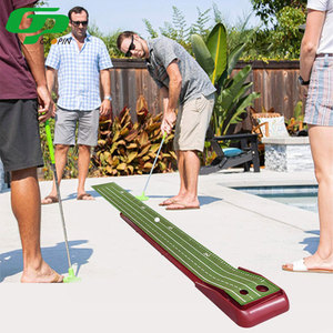 Tapis d'entraînement de golf GP durable, surface en velours cristallin, base en ABS, utilisation en extérieur, retour automatique de balle, deux lignes de visée, précision accrue - Product Image 2