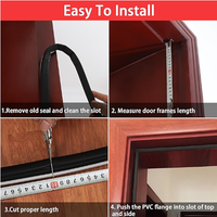 Tira de Goma Impermeable e Insonorizante, Sello para Puertas, Tira de Sellado de PU para Puertas Correderas Comerciales