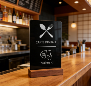 ป้าย NFC แบบตั้งโต๊ะพรีเมียมสั่งทำพิเศษ สำหรับรีวิว Google ตัวเลือกที่สมบูรณ์แบบสำหรับการแสดงเมนู - Product Image 2