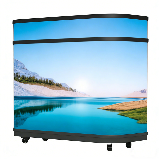 P1.86 Full Color LED Counter Display Screen with 1080p HD 3-Year Warranty Portable Design
