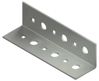 Acier angulaire perforé Q235B Q355B HDG résistant aux intempéries, support de fixation murale d'usine
