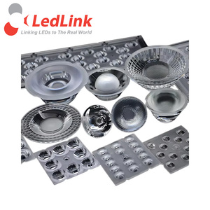 LEDlink Optics 4-in-1 Double Convex PMMA LED Lens Model LL04CR-CEC09L06 for XPE2 Series 3535 LEDs - Product Image 1