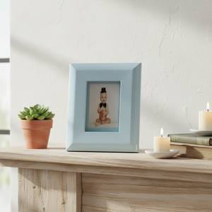 Cornice Fotografica in Plastica Parzialmente Piatta Azzurra - Product Image 3