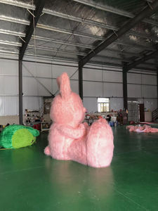 Decoraciones inflables para interiores y exteriores, evento promocional, conejo de peluche inflable gigante, publicidad, conejito peludo para actividades - Product Image 5