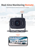 Cámara con Rastreador GPS 4G LTE Integrado, Visión Nocturna 1080P, Resistente al Agua y a Impactos, 12-24V, para Camiones, Furgonetas, Autobuses, Almacenes, Sistema CMSV6