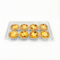 Boîte à pâtisserie en plastique PET transparent à 8 cavités, approuvée par la FDA, de qualité alimentaire, pour l'emballage de cupcakes et de muffins de boulangerie