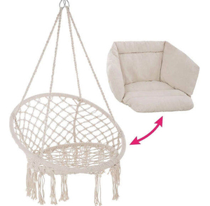 Nouvelle chaise suspendue XL moderne avec coussin de soutien complet et structure en fer pour l'extérieur et le salon - Product Image 5