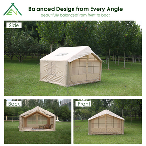 Tente gonflable portable 7,5 m² quatre saisons, double couche, en tissu Oxford imperméable, installation facile, pour le glamping et le <span class=keywords><strong>camping</strong></span> en voiture sur route - Product Image 2