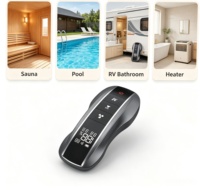 Télécommande sans fil pour bidet WC à affichage numérique en plastique étanche IP67, batterie rechargeable, portée 10m, personnalisable