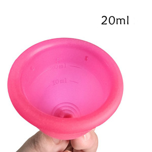 Lớn Cốc kinh nguyệt công suất cao cho dòng chảy nặng Sản xuất tại Trung Quốc Y Tế cấp Silicone tái sử dụng thời gian Cup cho cao cổ tử cung - Product Image 4