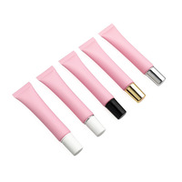 Tube rose de 10ml/15ml/20ml personnalisé en gros tube de brillant à lèvres de maquillage repulpant à haute teneur en pigments rouge à lèvres