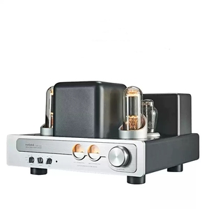 Amplificateur de puissance à tubes HiFi LQ805 Classic <span class=keywords><strong>300B</strong></span>+805, classe A à terminaison simple, 50W RMS 8Ω, 5 entrées (Balance/Phono/RCA), 4 transformateurs - Product Image 1