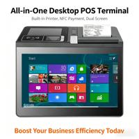 POS-терминал FYJ-116 All-in-One для настольного использования, с регулируемым высокоскоростным кассовым аппаратом 58/80 мм и NFC-ридером