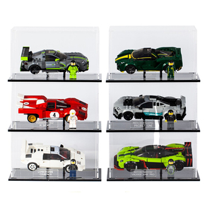Stackable Acrylic hiển thị trường hợp cho LEGO tốc độ vô địch 1/32 1/43 quy mô Diecast Xe mô hình Showcase Hot bánh xe Hộp bảo vệ - Product Image 1