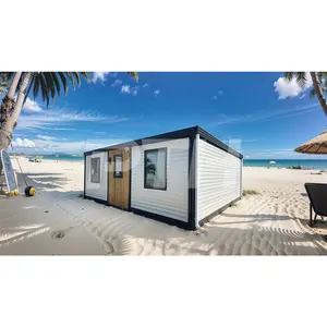 PrefabX SPD Modern Design 39 m2 Prefabricated Modular House 2 Bedrooms Fast Construction Steel Expandable Container Smart Homes