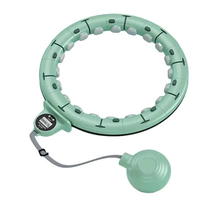 Cercle d'entraînement lesté réglable pour amincissement corporel, anneau de fitness intelligent détachable pour exercices abdominaux et de la taille