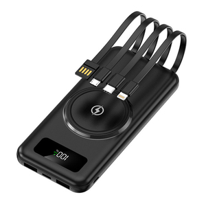 พาวเวอร์แบงค์พกพา กันน้ำ ไร้สาย ความจุ 10000mAh สายในตัว หน้าจอ LED ชาร์จแม่เหล็ก ช่องต่อ C อินพุต ช่องจ่ายไฟแบบ Universal ชาร์จเร็ว - Product Image 2