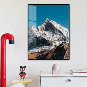 Peinture en porcelaine de paysage de montagne moderne à succès, décoration murale pour la maison, affiche à suspendre - Product Image 4