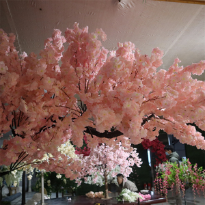 Arbre à fleurs de cerisier artificiel en soie rose Sakura <span class=keywords><strong>japonais</strong></span> S-CT pour décoration intérieure et extérieure - En solde - Product Image 3
