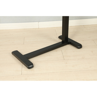 Bureau informatique ADA en métal avec levage à gaz et roulettes, table moderne pour ordinateur portable, pour fauteuil inclinable et canapé, hauteur réglable