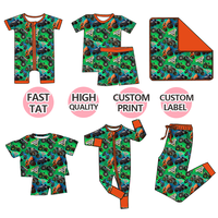 Nouveauté, pyjama pour bébé fille, style vintage léopard, manches courtes à volants, respirant