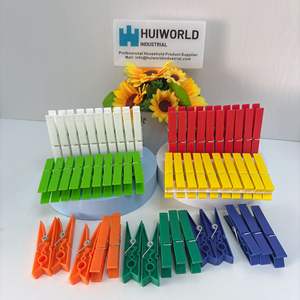 Lot de 20 pinces <span class=keywords><strong>à</strong></span> <span class=keywords><strong>linge</strong></span> en plastique pour <span class=keywords><strong>linge</strong></span>, <span class=keywords><strong>petite</strong></span> corde <span class=keywords><strong>à</strong></span> <span class=keywords><strong>linge</strong></span> colorée, pinces pour emballage alimentaire - Product Image 4