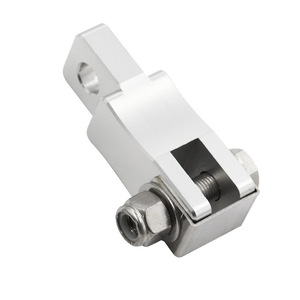 Peterbilt Clutch Pedal Extension <b>Bracket</b> 2 Inches Aluminum Alloy For Retrofit Upgrade <b>Silver</b> Black - Product Image 3