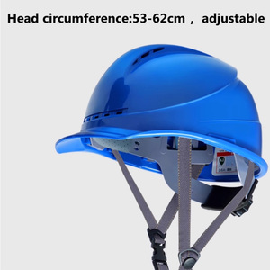 도매 ABS 건설 헬멧 안전 조절 가능 산업 보호 작업자 건설 안전 헬멧 맞춤형 로고 포함 - Product Image 4