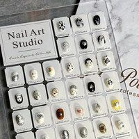 Support d'affichage vertical haut de gamme en acrylique pour échantillons de vernis à ongles, présentoir de luxe transparent pour nail art