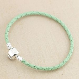 Pulsera de Plata de Ley 925 con Cadena de Serpiente y Hebilla en Forma de Corazón Rose Moment, Abalorio Europeo para Joyería DIY - Product Image 6