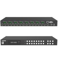 Matrice de commutation 8x8 8K UHD 2.1 avec dénouvellement automatique, déintégrateur audio, boîtier métallique et prise en charge de 4 haut-parleurs pour système Home Cinéma