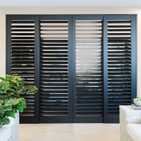 Volets en aluminium OEM ODM, intérieur/extérieur, portes et fenêtres à persiennes, personnalisation