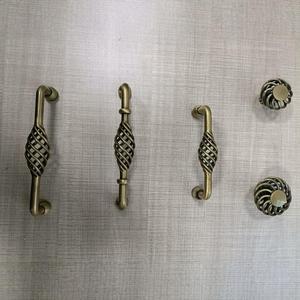 European Style Birdcage Cabinet Handle Iron Alloy <b>Black</b> Single Hole Durable Furniture Hardware - Product Image 4