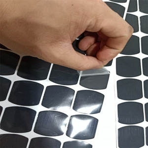 Almohadilla de protección antideslizante negra de silicona troquelada de fábrica, reducción de ruido, pies de silicona autoadhesiva para muebles - Product Image 6