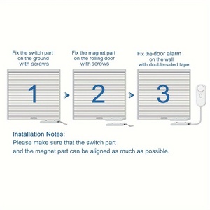 Kablosuz Haddeleme Kapı Sensörü 433MHz Panjur Garaj Kapıları Manyetik Dedektör Kalın Anahtar Anti-hırsızlık Güvenlik <span class=keywords><strong>Alarm</strong></span> Sistemi - Product Image 5