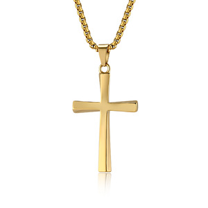 Collar Cruzado de Acero de Titanio con Diseño Minimalista y Moderno 2025, Estilo Unisex, Diseño Personalizado, Colgante para Suéter - Product Image 1
