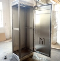 Boîte de distribution d'alimentation modèle BXDS en acier inoxydable avec surface polie et auvent anti-pluie, boîtier industriel IP55