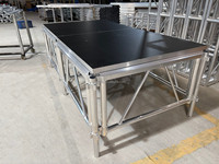 Plateforme de scène réglable en aluminium pour cérémonies, événements et spectacles commerciaux