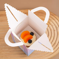 2025 Nouveaux produits Boîte à gâteau en carton de cuisson portable avec fenêtre transparente