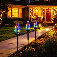 Solar-LED-Weihnachtsbaum-Lichterkette, Außendekoration für Weihnachtsszenen im Garten