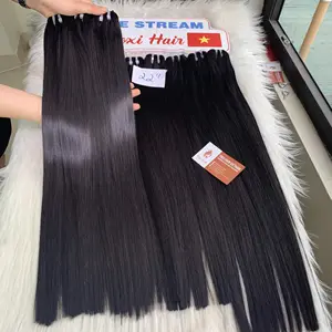 Machine Weft Short Bone Straight Natural Color Hair Extensions Bulk Sale Virgin Hair Beauty And Personal Care