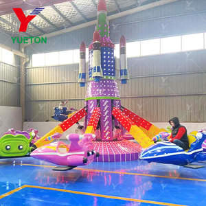 Avión Giratorio Interactivo de 12/16 Brazos con Luces LED y Música para Niños, Ideal para Parques de Atracciones - ¡Venta Caliente! - Product Image 1