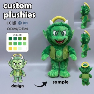 Fabricante de Juguetes de Peluche Personalizados OEM/ODM, Muñeco de Peluche de Demonio con Cuernos, Decoración para Bar de Juegos de Mesa, Peluche de <span class=keywords><strong>Aphmau</strong></span>, Peluche Personalizado de Puspy, Juguete de Peluche para Perro - Product Image 1