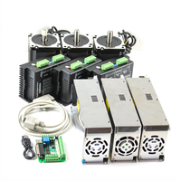 Kit CNC 3 axes 12nm Nema 34 Moteur pas à pas 150mm Longueurs 14mm Diamètre de l'arbre Diy Cnc Mill Router Lathe Robot