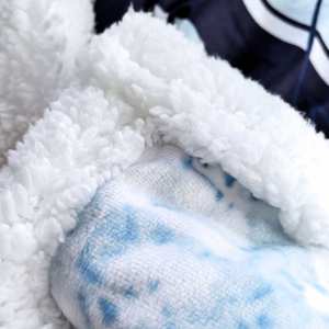 Couverture Polaire Sherpa Double Face Imprimée 100% Polyester Personnalisée Anti-Boulochage Douce et Moelleuse pour Décoration de Lit Utilisation <span class=keywords><strong>4</strong></span> Saisons - Product Image 5